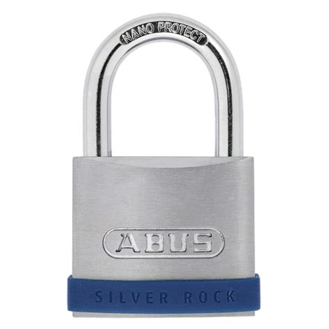 Abus Silver Rock 5 Open Shackle Padlock 50mm Ka Boxed 4429350