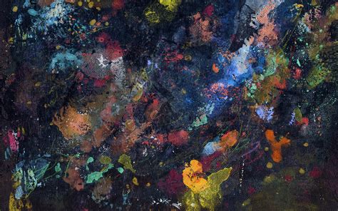 Painting Abstract Canvas Splatter Hd Wallpaper Art And Paintings