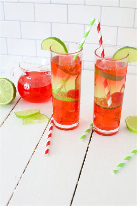 Sweet and tart meet vodka in this refreshing holiday cocktail. Vodka Cherry Limeade Cocktail | Simplistically Living
