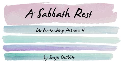 A Sabbath Rest Understanding Hebrews 4 Adventist Today