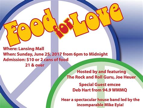 Greater lansing food bank (glfb) addresses emergency food needs in the greater lansing area. Deb Hart Will Emcee Greater Lansing Food Bank Sunday Jam