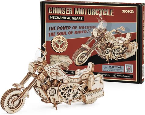Buy Rokr 3d Wooden Motorcycle Puzzle Wood Model Puzzle Kits For Adults