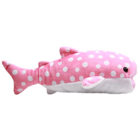 Amuse Whale Shark Stuffed Animal Pink White