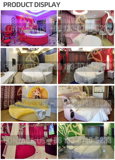 China Luxury Kingsize Sex Round Bed For Theme Hotel Private Wholesale