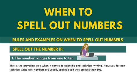 When To Spell Out Numbers In Writing Important Rules And Examples • 7esl
