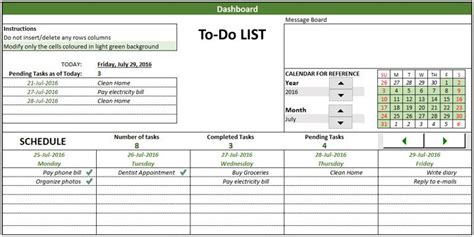 Excel Checklist Template Free Download