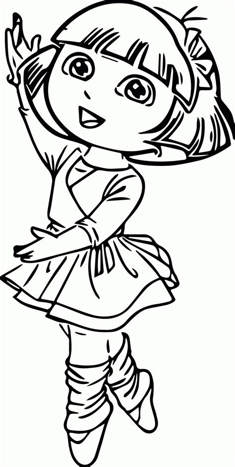 Ballet Dancer Coloring Page Coloring Home