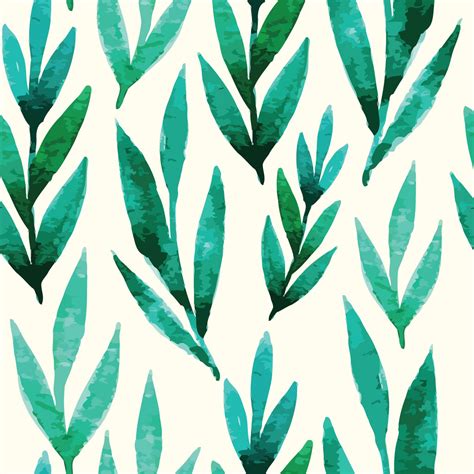 Watercolor Green Leaves Wallpaper Buy At The Best Price With Delivery