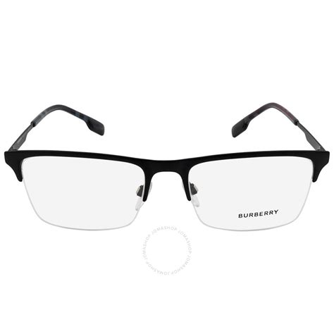 burberry demo rectangular men s eyeglasses be1344 1333 55 be1344 1333 55 8056597526258