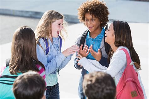 Students Talking Outdoors Stock Photo - Download Image Now - iStock
