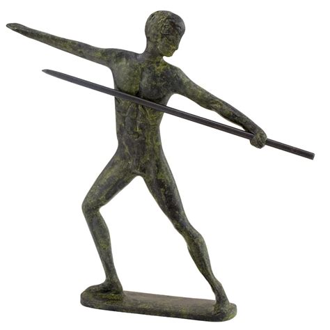 Buy Javelin Athlete Of Olympic Games Bronze Sculpture Ancient Greece
