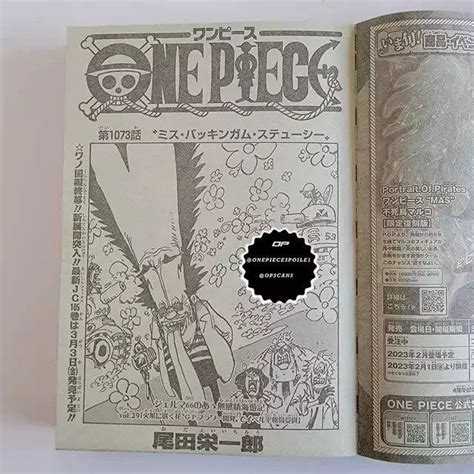 Raw Scan One Piece Chapter 1073 Bahasa Jepang Tidak Berwarna