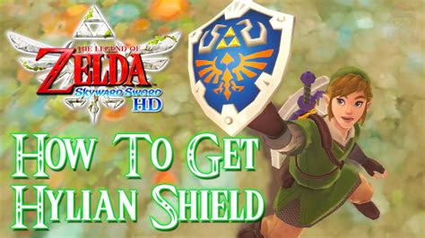 zelda skyward sword hd how to get the hylian shield sidequest youtube