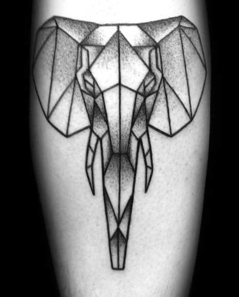 60 Geometric Animal Tattoo Designs For Men Cool Ink Ideas