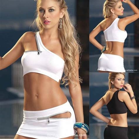2014 New Sexy Bodycon Crop Top Shorts One Shoulder Hollow Out Backless