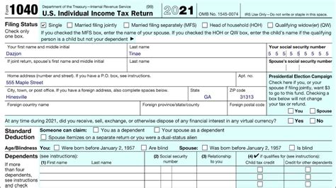 How To Fill Out Irs Form 1040 For 2021 Text Enroll To 904 752 0766