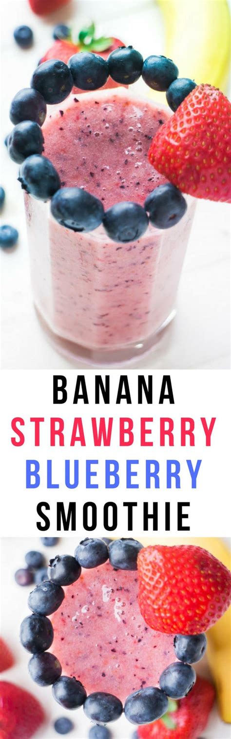 Banana Strawberry Blueberry Smoothie Dairy Free Brooklyn Farm Girl