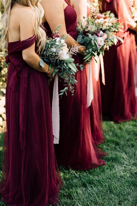 Long Burgundy Wedding Guest Dresses Bridesmaid Dresses 3010194
