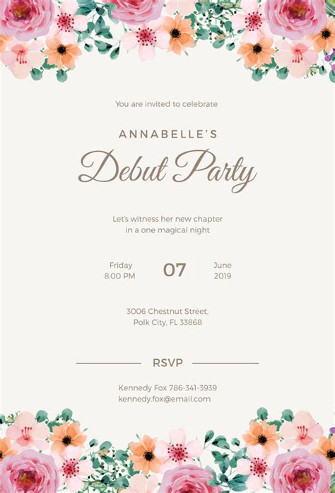 formal invitation template   sample