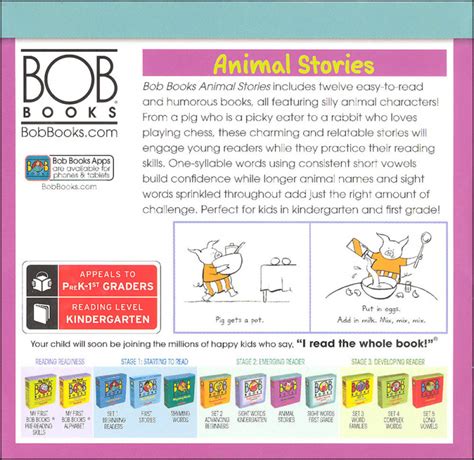Bob Books Animal Stories Stage 2 Scholastic 9781338315127