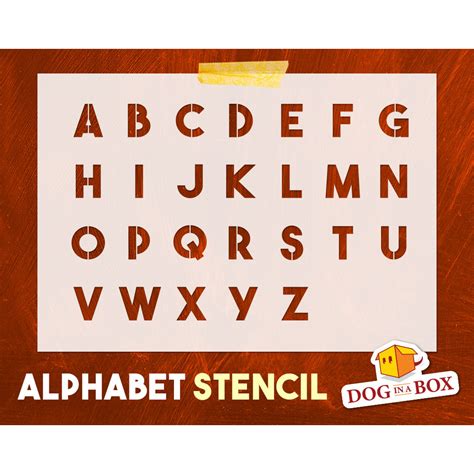 Alphabet Stencil N17 Uppercase Letters Stencil Font Stencil For
