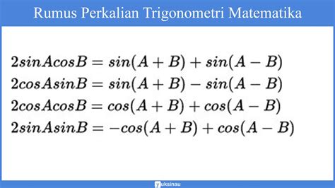 Rumus Trigonometri Dan Tabel Trigonometri Cara Mudah Vrogue Co
