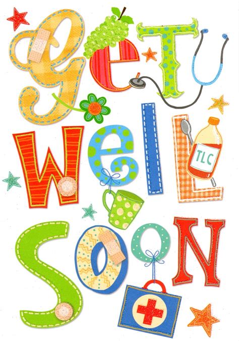 Get Well Soon Greeting Card Cards Love Kates