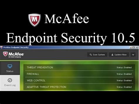 The latest version app scans. McAfee Endpoint Security 10 5 - YouTube