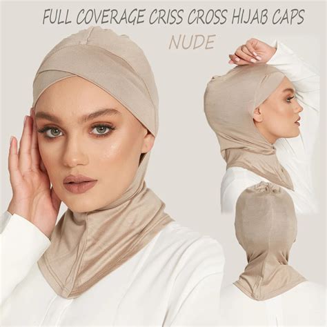 Muslim Underscarf Women Hijab Full Coverage Criss Cross Hijab Muslim