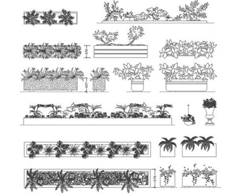 En este caso se han usado cuatro bloques de 50x15cm aproximadamente, pues se necesitaba una jardinera más bien pequeña. Jardineras y parterres en AutoCAD totalmente GRATIS