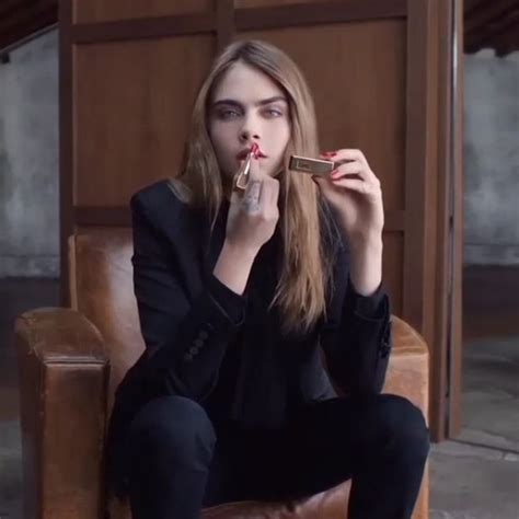 Cara Delevingne Shows Off Her Seductive Side As She Models Lipstick In