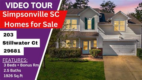 Simpsonville Sc Homes For Sale 203 Stillwater Ct 29681 Five Forks Area