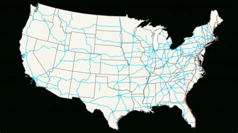 Interstate 95 — Wikipédia Map Of I 95 From Nj To Florida Printable Maps