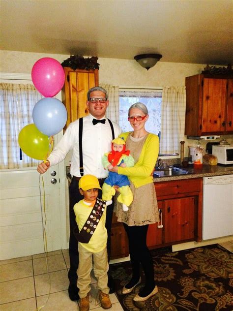 Homemade Up Halloween Costume Carl Ellie Russell And Kevin Up