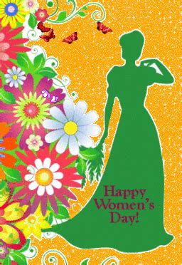 Women are beautiful and tender creatures. Animated gifs of Women's Day Greetings - AnimationsA2Z