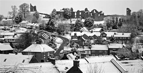 Snowy Tutbury Bandw Staffordshire Martin Handley Flickr