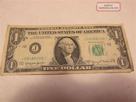 1963 A Star Note Dollar Bill