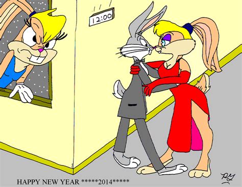 lola bunny bugs bunny 2014 new year by guibor on deviantart