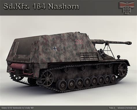 Sd Kfz 164 Nashorn 3D Infografías