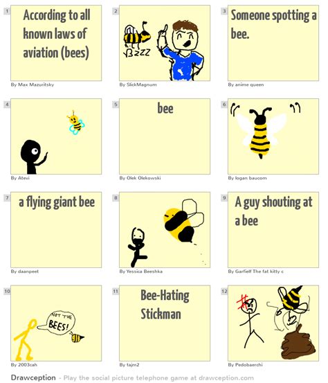 According To All Known Laws Of Aviation Bees Drawception