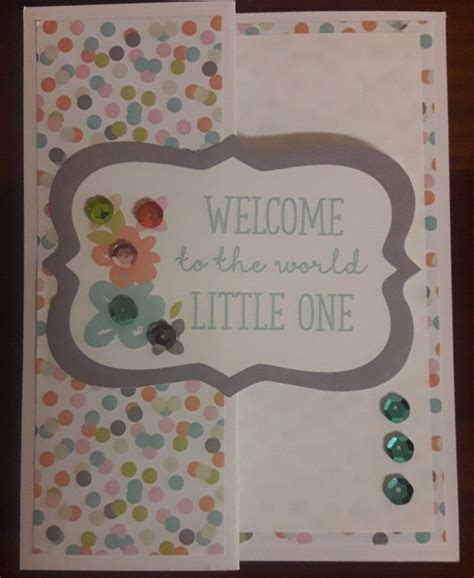 Welcome Baby Handmade Card Etsy Baby Cards Handmade Baby Boy Cards