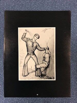Art Page Print From TOM Of FINLAND Book Retrospective TF Spanking EBay
