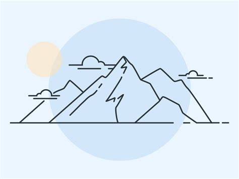 Check out our simple ink drawing selection for the very best in unique or custom, handmade pieces from our shops. Mountains - Simple Line Vector Icons | Simple line ...