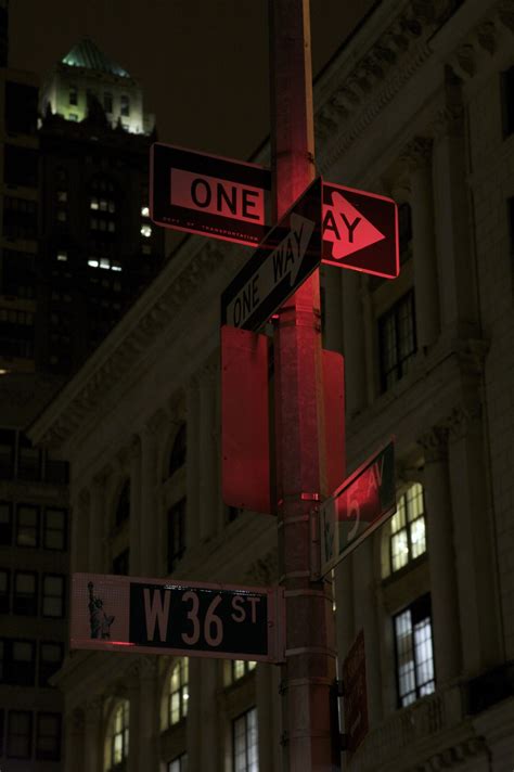 Free Images : light, road, street, night, manhattan, downtown, evening