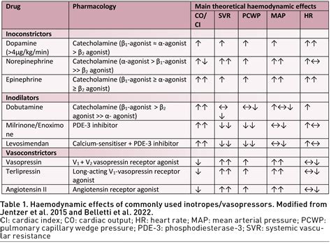Which Vasopressors And Inotropes To Use In The Intensive Care Unit