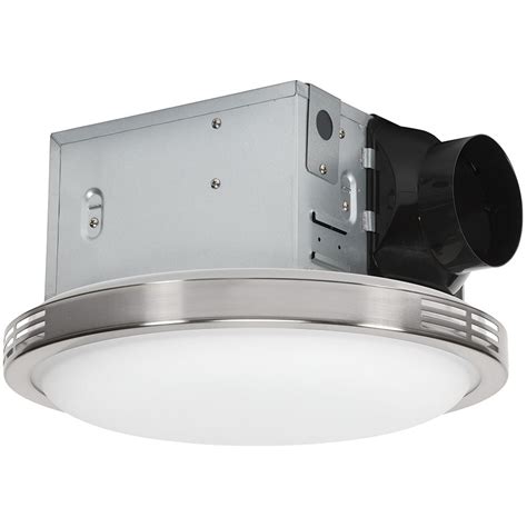 Ellipse Decorative 100 Cfm Ceiling Bathroom Exhaust Fan With Light And Night Shelly Lighting