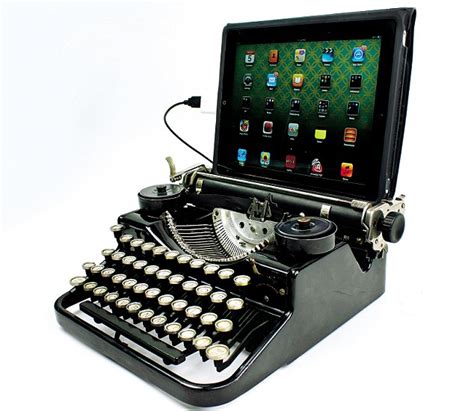 Usb Typewriter Just What Your Ipad Needs Daily Mail Online