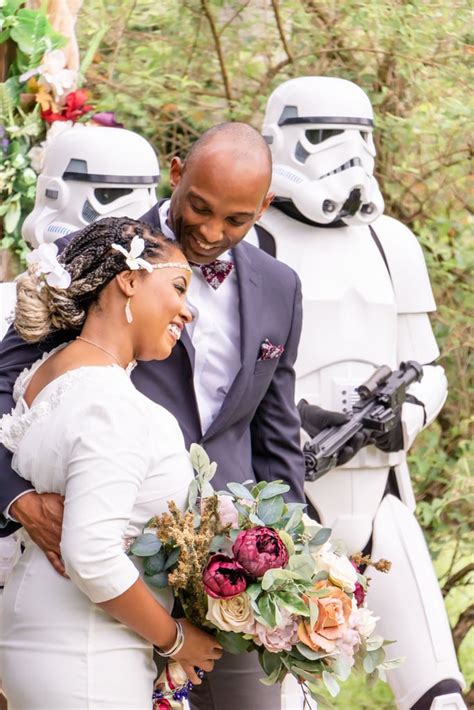 A Backyard Star Wars Mandalorian Wedding Popsugar Love And Sex Photo 89