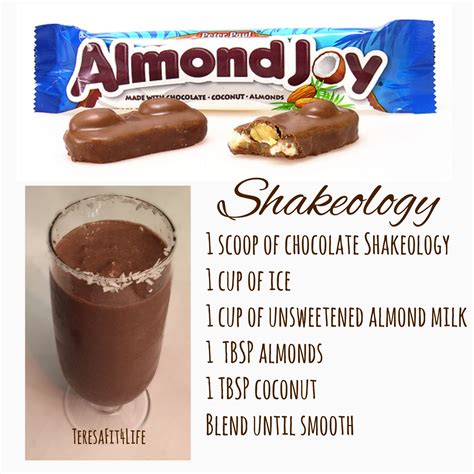 Almond Joy Shakeology Herbalife Shake Recipes 310 Shake Recipes Shakeology Recipe