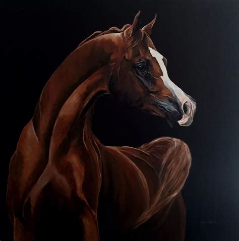 Arabian Horse Pictures Art Pictures Oil Pastel Colours Soft Pastel